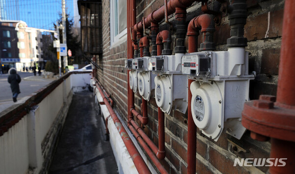  서울 시내 한 주택가에 가스계량기가 설치돼 있다. 2023.01.25. livertrent@newsis.com